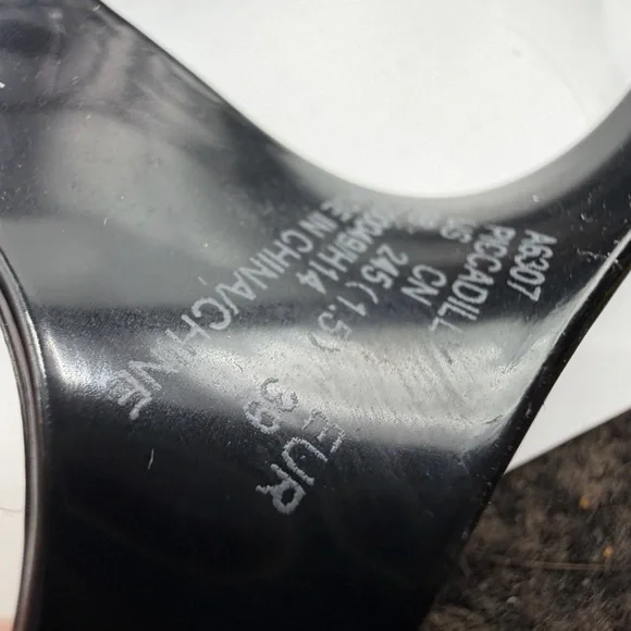 Coach Sandals Thong T-Strap Rubber Piccadilly Signature Logo Women Black Sz 8 - Picture 4 of 9